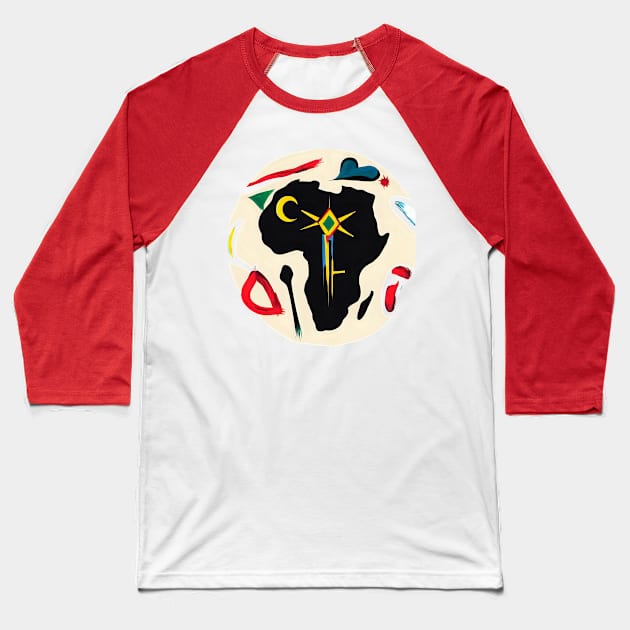 African tribes Baseball T-Shirt by Mr Eight